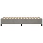 Estructura de cama de terciopelo gris claro 90x200 cm de vidaXL, Camas y somieres - Ref: Foro24-347300, Precio: 92,20 €