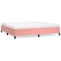 Estructura de cama de terciopelo rosa 200x200 cm de vidaXL, Camas y somieres - Ref: Foro24-347347, Precio: 114,66 €, Descuent...