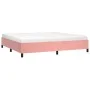 Estructura de cama de terciopelo rosa 200x200 cm de vidaXL, Camas y somieres - Ref: Foro24-347347, Precio: 121,98 €, Descuent...
