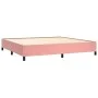 Estructura de cama de terciopelo rosa 200x200 cm de vidaXL, Camas y somieres - Ref: Foro24-347347, Precio: 121,98 €, Descuent...