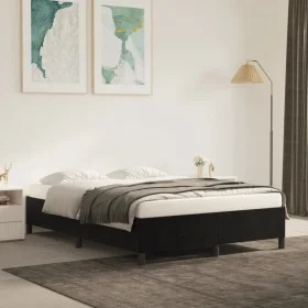 Black velvet bed frame 140x200 cm by vidaXL, Beds and slatted bases - Ref: Foro24-347326, Price: 110,18 €, Discount: %