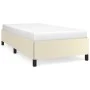 Cream synthetic leather bed frame 90x190 cm by vidaXL, Beds and slatted bases - Ref: Foro24-347223, Price: 99,43 €, Discount: %