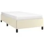 Estructura de cama cuero sintético color crema 90x190 cm de vidaXL, Camas y somieres - Ref: Foro24-347223, Precio: 99,43 €, D...