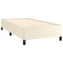 Cremefarbener Bettrahmen aus Kunstleder, 90 x 190 cm von vidaXL, Betten und Lattenroste - Ref: Foro24-347223, Preis: 101,26 €...
