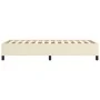 Cream synthetic leather bed frame 90x190 cm by vidaXL, Beds and slatted bases - Ref: Foro24-347223, Price: 99,43 €, Discount: %