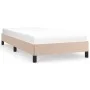 Cappuccino synthetic leather bed frame 90x200 cm by vidaXL, Beds and slatted bases - Ref: Foro24-346885, Price: 77,54 €, Disc...