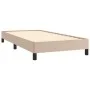 Cappuccino synthetic leather bed frame 90x200 cm by vidaXL, Beds and slatted bases - Ref: Foro24-346885, Price: 77,54 €, Disc...