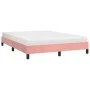 Estructura de cama de terciopelo rosa 140x200 cm de vidaXL, Camas y somieres - Ref: Foro24-346981, Precio: 100,41 €, Descuent...