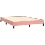 Estructura de cama de terciopelo rosa 140x200 cm de vidaXL, Camas y somieres - Ref: Foro24-346981, Precio: 100,41 €, Descuent...