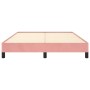Estructura de cama de terciopelo rosa 140x200 cm de vidaXL, Camas y somieres - Ref: Foro24-346981, Precio: 100,72 €, Descuent...