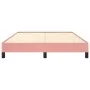 Estructura de cama de terciopelo rosa 140x200 cm de vidaXL, Camas y somieres - Ref: Foro24-346981, Precio: 100,41 €, Descuent...