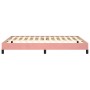 Estructura de cama de terciopelo rosa 140x200 cm de vidaXL, Camas y somieres - Ref: Foro24-346981, Precio: 100,72 €, Descuent...