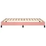 Estructura de cama de terciopelo rosa 140x200 cm de vidaXL, Camas y somieres - Ref: Foro24-346981, Precio: 100,41 €, Descuent...