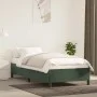 Estructura de cama de terciopelo verde 80x200 cm de vidaXL, Camas y somieres - Ref: Foro24-347291, Precio: 82,92 €, Descuento: %