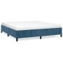 Estructura de cama de terciopelo azul 180x200 cm de vidaXL, Camas y somieres - Ref: Foro24-347340, Precio: 142,31 €, Descuent...