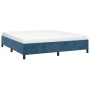 Estructura de cama de terciopelo azul 180x200 cm de vidaXL, Camas y somieres - Ref: Foro24-347340, Precio: 142,31 €, Descuent...