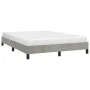 Light gray velvet bed frame 140x190 cm by vidaXL, Beds and slatted bases - Ref: Foro24-346970, Price: 98,06 €, Discount: %