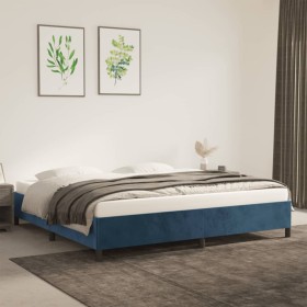 Blauer Samtbettrahmen 200x200 cm von vidaXL, Betten und Lattenroste - Ref: Foro24-347346, Preis: 142,20 €, Rabatt: %