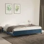 Estructura de cama de terciopelo azul 200x200 cm de vidaXL, Camas y somieres - Ref: Foro24-347346, Precio: 147,57 €, Descuent...