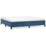 Estructura de cama de terciopelo azul 200x200 cm de vidaXL, Camas y somieres - Ref: Foro24-347346, Precio: 142,09 €, Descuent...