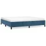 Estructura de cama de terciopelo azul 200x200 cm de vidaXL, Camas y somieres - Ref: Foro24-347346, Precio: 147,57 €, Descuent...