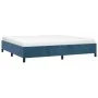 Estructura de cama de terciopelo azul 200x200 cm de vidaXL, Camas y somieres - Ref: Foro24-347346, Precio: 147,57 €, Descuent...