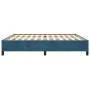 Estructura de cama de terciopelo azul 200x200 cm de vidaXL, Camas y somieres - Ref: Foro24-347346, Precio: 147,57 €, Descuent...