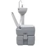 Gray Camping Portable Toilet and Pedestal Sink Set by vidaXL, Camping and hiking - Ref: Foro24-30140, Price: 363,80 €, Discou...