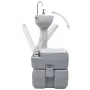 Gray Camping Portable Toilet and Pedestal Sink Set by vidaXL, Camping and hiking - Ref: Foro24-30140, Price: 363,80 €, Discou...