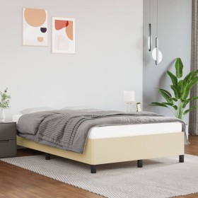 Cremefarbener Bettrahmen aus Kunstleder, 120 x 200 cm von vidaXL, Betten und Lattenroste - Ref: Foro24-347241, Preis: 101,36 ...