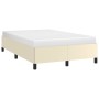 Cream synthetic leather bed frame 120x200 cm by vidaXL, Beds and slatted bases - Ref: Foro24-347241, Price: 101,36 €, Discoun...