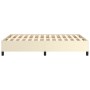 Cream synthetic leather bed frame 120x200 cm by vidaXL, Beds and slatted bases - Ref: Foro24-347241, Price: 101,36 €, Discoun...