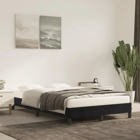 Black velvet bed frame 120x200 cm by vidaXL, Beds and slatted bases - Ref: Foro24-346966, Price: 96,85 €, Discount: %