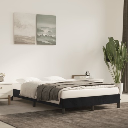 Estructura de cama de terciopelo negro 120x200 cm de vidaXL, Camas y somieres - Ref: Foro24-346966, Precio: 98,77 €, Descuent...