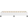 Bettgestell aus weißem Kunstleder, 100 x 200 cm von vidaXL, Betten und Lattenroste - Ref: Foro24-347234, Preis: 86,15 €, Raba...