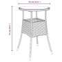 Garden table and chairs 5 pieces and black synthetic rattan cushions by vidaXL, Garden sets - Ref: Foro24-3187427, Price: 323...