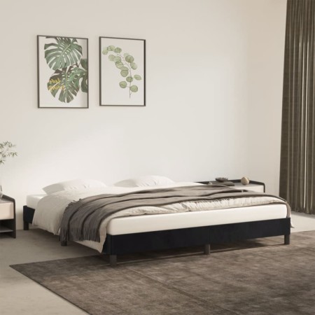 Estructura de cama de terciopelo gris claro 180x200 cm de vidaXL, Camas y somieres - Ref: Foro24-346990, Precio: 114,94 €, De...