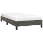Estructura de cama de terciopelo gris oscuro 100x200 cm