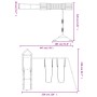 Spielplatz im Freien aus imprägniertem Kiefernholz von vidaXL, Schaukeln und Spielgeräte - Ref: Foro24-3156957, Preis: 679,62...