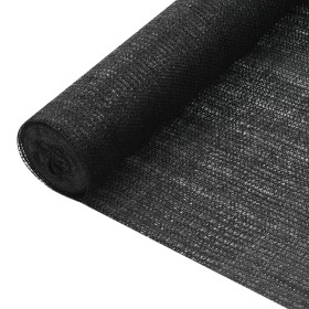 Black HDPE privacy net 2x10 m 75 g/m² by vidaXL, Umbrellas - Ref: Foro24-149329, Price: 31,38 €, Discount: %