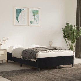Bettgestell aus schwarzem Samt, 120 x 200 cm von vidaXL, Betten und Lattenroste - Ref: Foro24-347314, Preis: 120,67 €, Rabatt: %