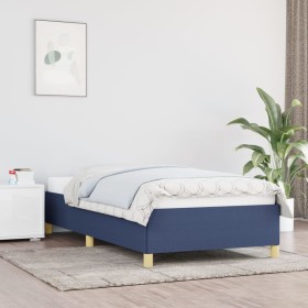 Blauer Stoffbettrahmen 90x200 cm von vidaXL, Betten und Lattenroste - Ref: Foro24-347139, Preis: 115,11 €, Rabatt: %