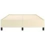 Cream synthetic leather bed frame 140x200 cm by vidaXL, Beds and slatted bases - Ref: Foro24-347253, Price: 111,05 €, Discoun...