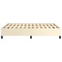 Cream synthetic leather bed frame 140x200 cm by vidaXL, Beds and slatted bases - Ref: Foro24-347253, Price: 104,37 €, Discoun...