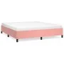 Pink velvet bed frame 160x200 cm by vidaXL, Beds and slatted bases - Ref: Foro24-347335, Price: 126,92 €, Discount: %