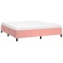 Bettgestell aus rosafarbenem Samt, 160 x 200 cm von vidaXL, Betten und Lattenroste - Ref: Foro24-347335, Preis: 124,82 €, Rab...