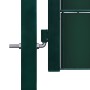 Puerta de valla de PVC y acero verde 100x101 cm