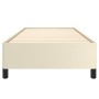 Cream synthetic leather bed frame 100x200 cm by vidaXL, Beds and slatted bases - Ref: Foro24-347235, Price: 75,30 €, Discount: %