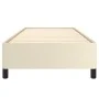 Cream synthetic leather bed frame 100x200 cm by vidaXL, Beds and slatted bases - Ref: Foro24-347235, Price: 84,70 €, Discount: %