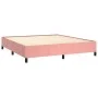 Bettgestell aus rosafarbenem Samt, 160 x 200 cm von vidaXL, Betten und Lattenroste - Ref: Foro24-347335, Preis: 124,82 €, Rab...